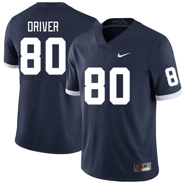 Men #80 Cristian Driver Penn State Nittany Lions College Football Jerseys Stitched Sale-Retro